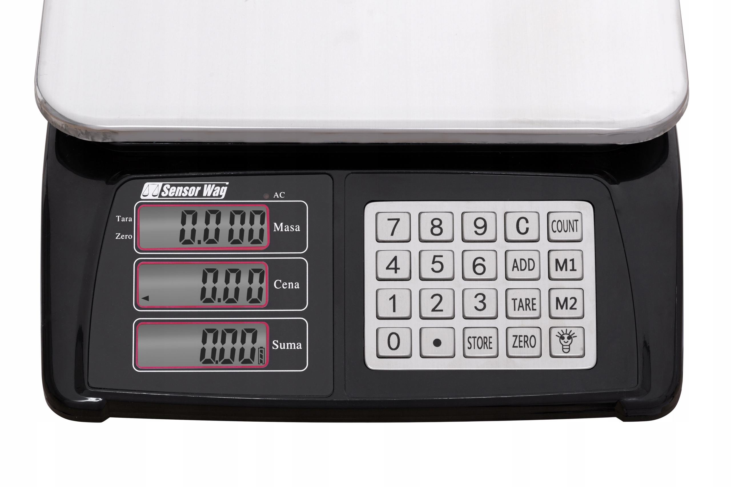 WAGA ELEKTRONICZNA SKLEPOWA LICZĄCA SZTUKI 40kg KALKULACYJNA 5g LCD Dokładność pomiaru 5 g