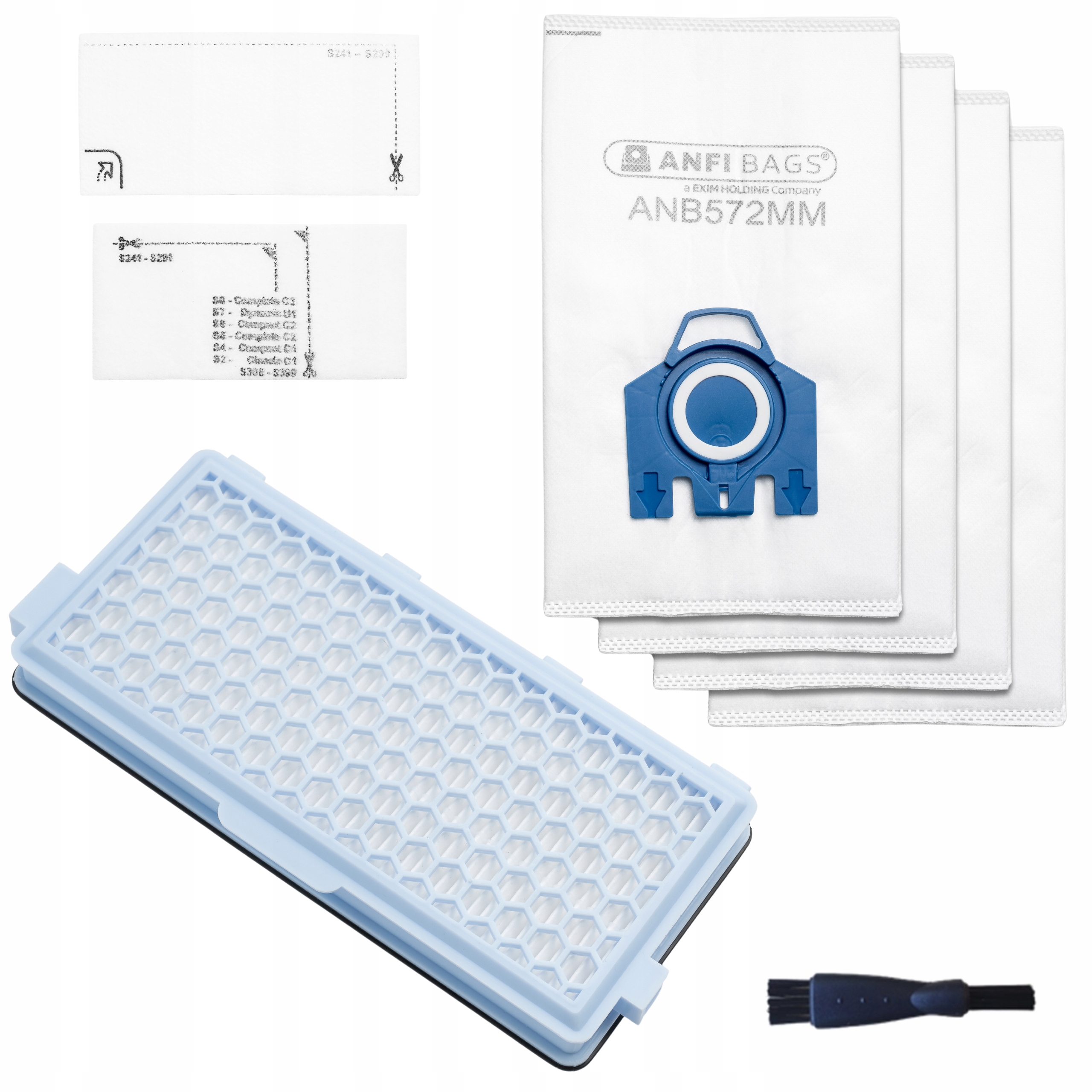 4 Worki 2 filtry Do Odkurzacza Miele C3 C2 Classic C1 1x Filtr Węglowy