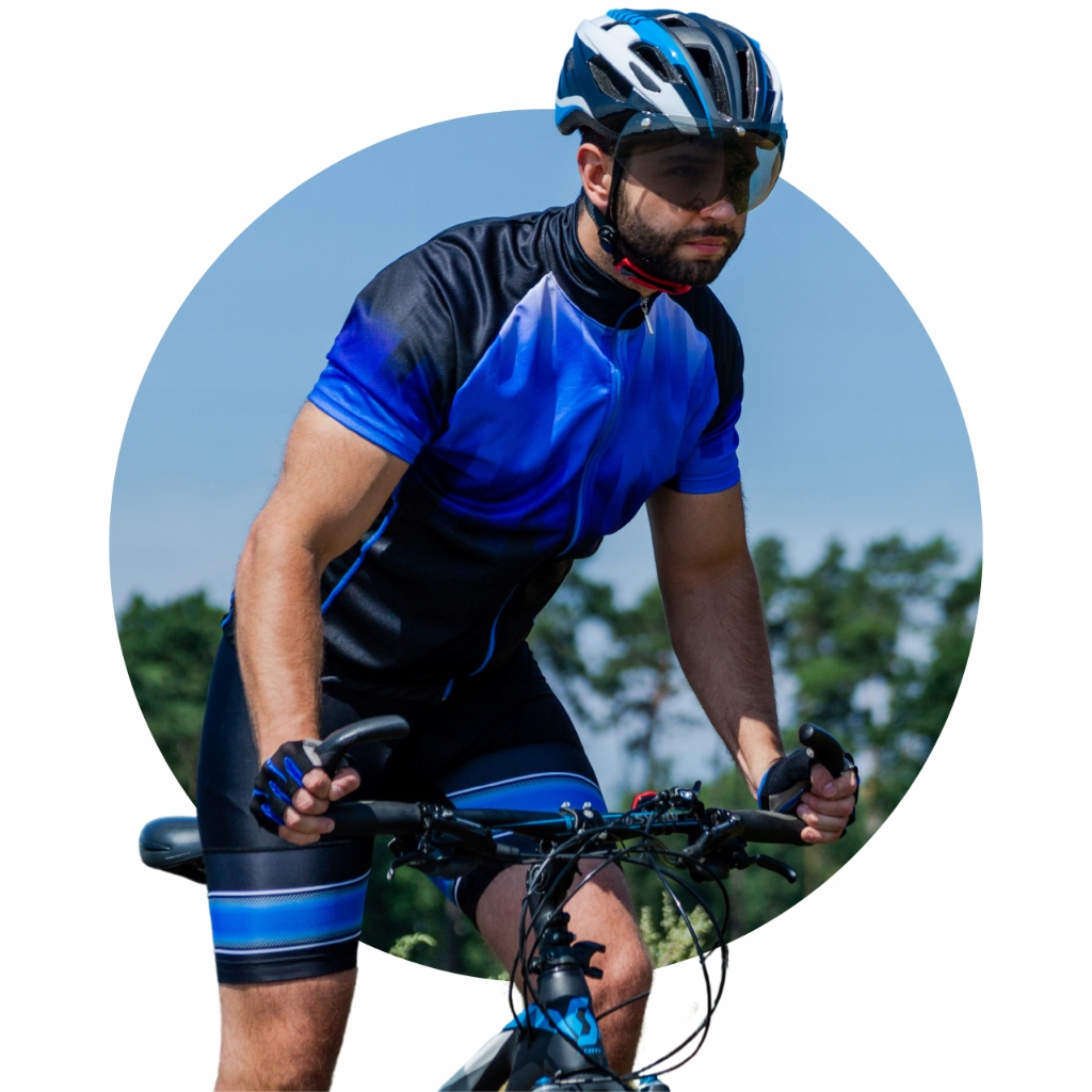 Koszulka Rowerowa Męska z Krótkim Rękawem Kolarska na Rower Termiczna 3XL Stan opakowania oryginalne