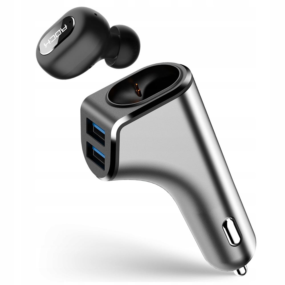 

Rock Ładowarka Samochodowa + Słuchawka Bluetooth