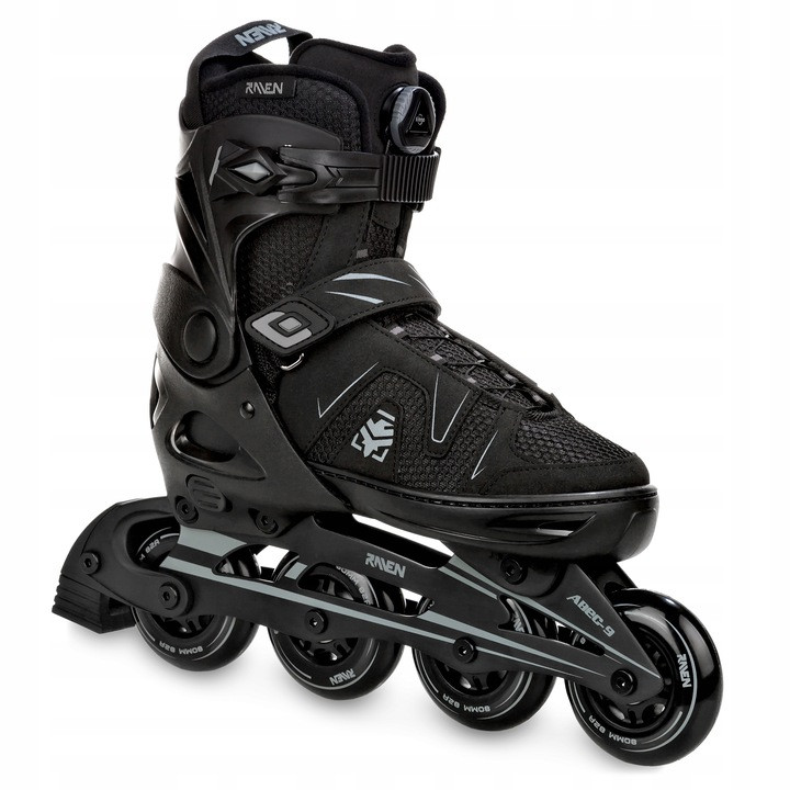 Rolki Raven Regulowane Pulse Pro Black FitGo 40-43