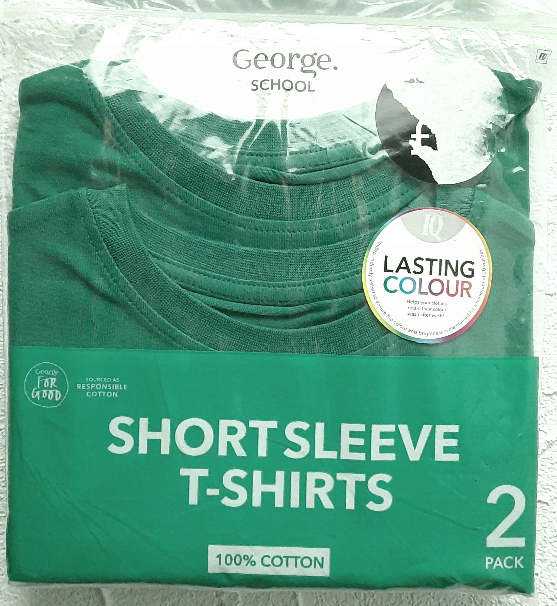 

George zielone t-shirty koszulki 2 pak 116 122