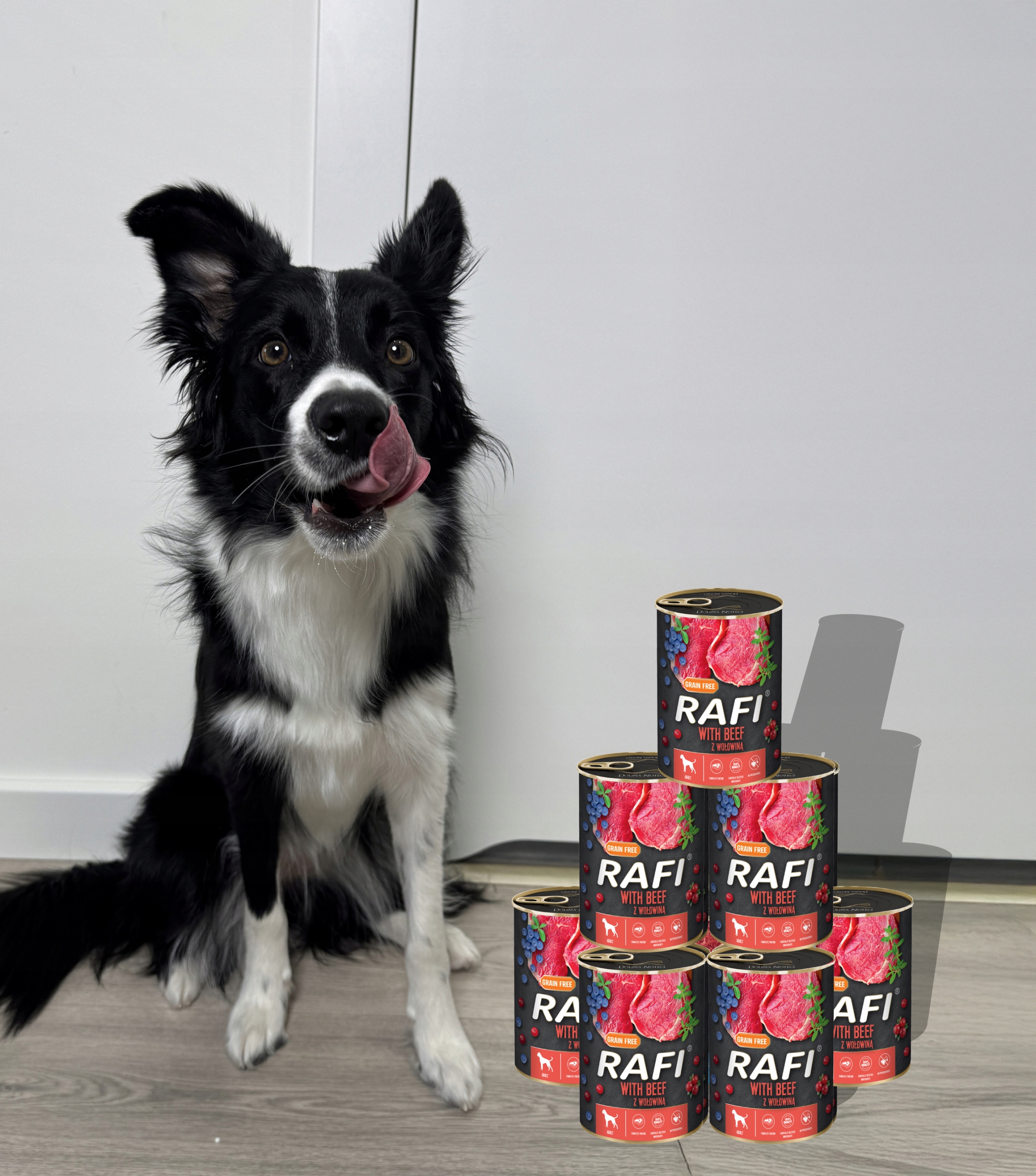 Zestaw 6x400g Karma Mokra Dla Psów RAFI MIX Smaków (Jagnięcina, Wołowina)