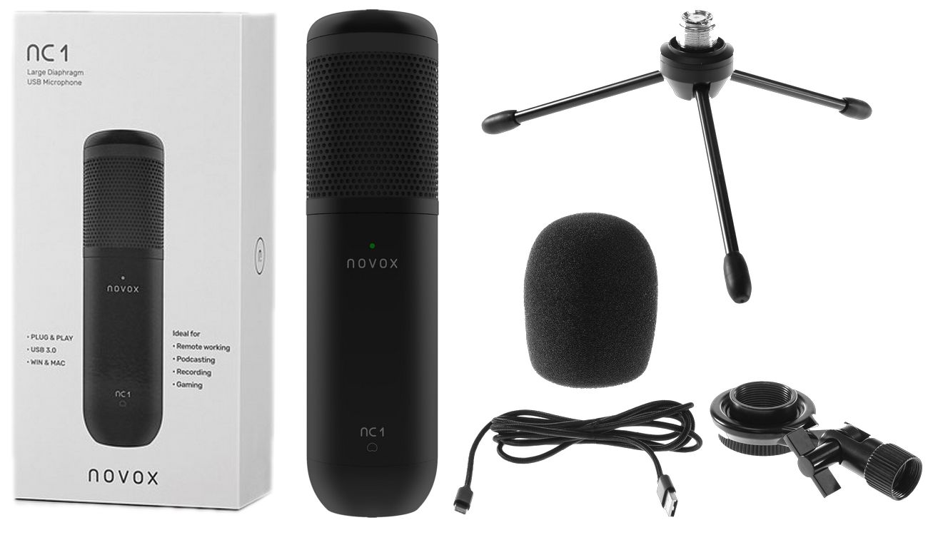 NOVOX NC-1 NC1 BLACK USB-C MIKROFON POJEMNOŚCIOWY
