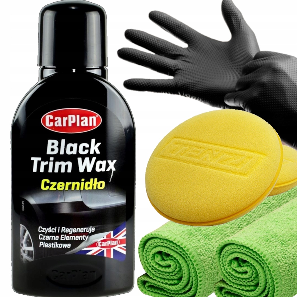 Carplan Zestaw Mocny Dressing Czernidło Do Zderzaków Renowacja Plastików