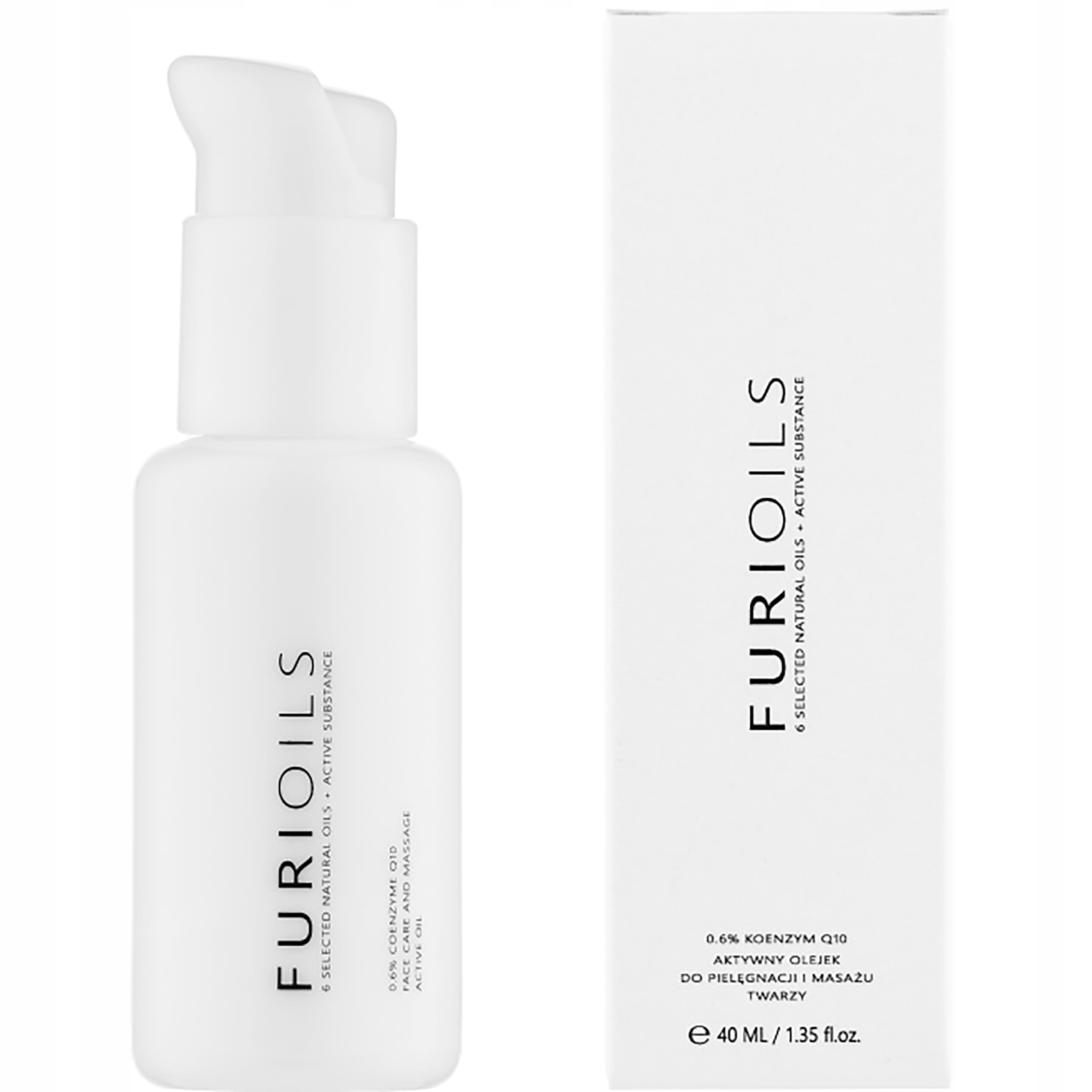 FURIOILS Koenzym Q10 0.6% aktywny olej do masażu i pielęgnacji twarzy 40 ml