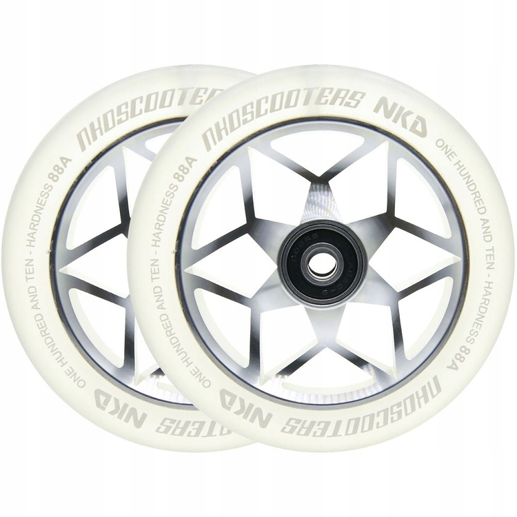 Kola pro koloběžku Nkd Goat Stunt Scooter Wheels Stříbrná 110 mm