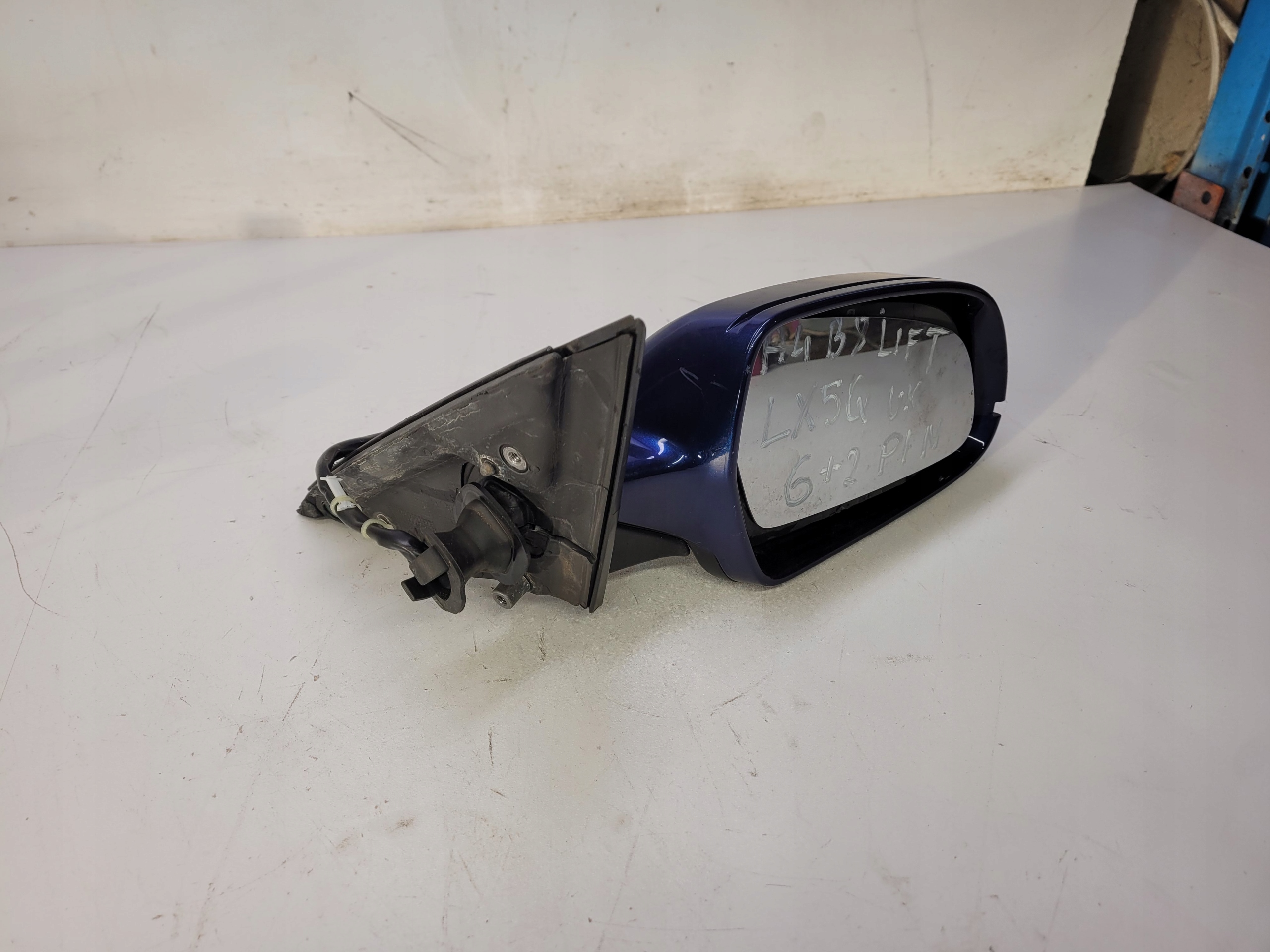 mirror right AUDI A4 B8 LIFT LX5Q 6+2 PIN UK