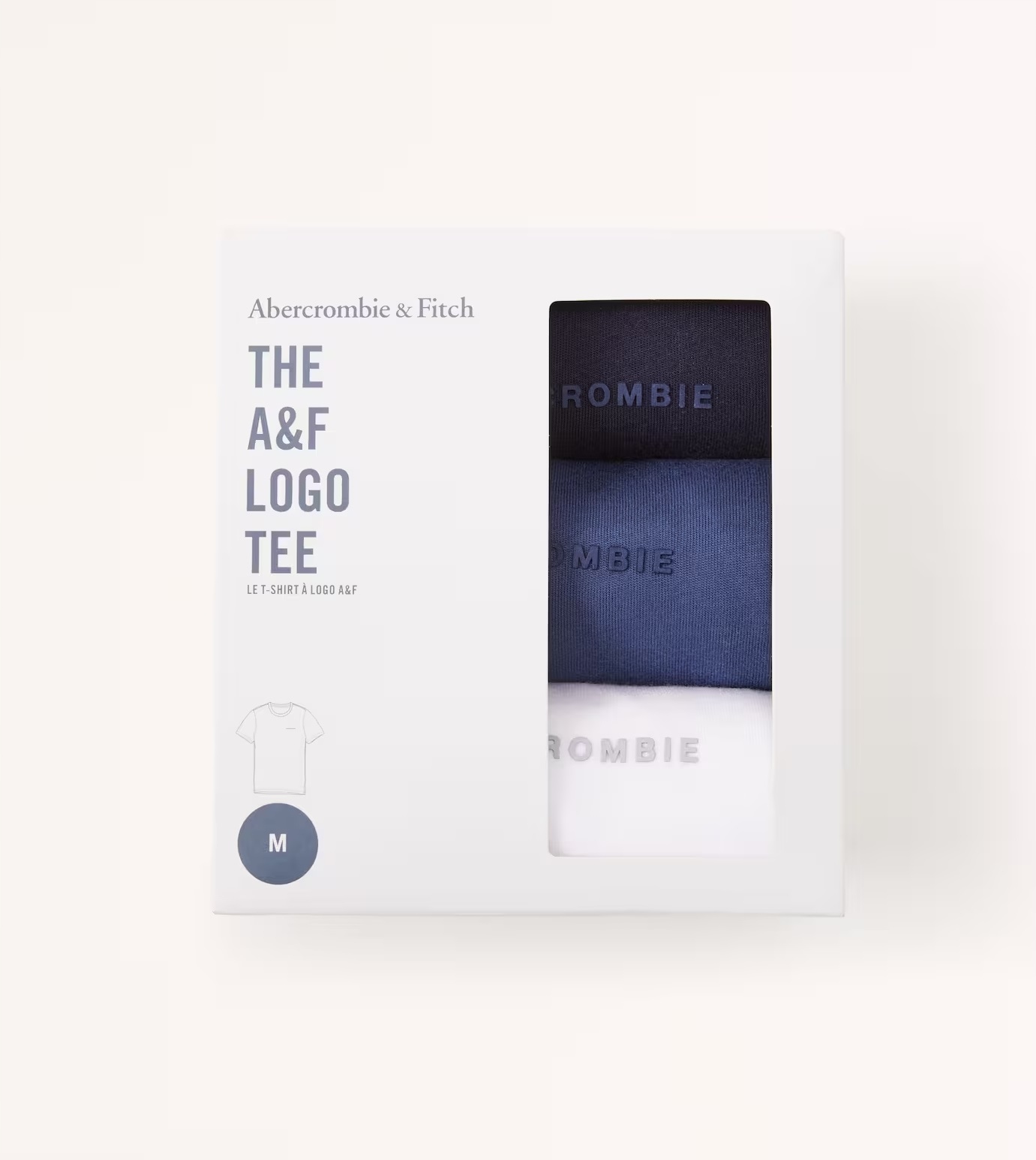 3x tričko Abercrombie&Fitch tričko XL 3PAK