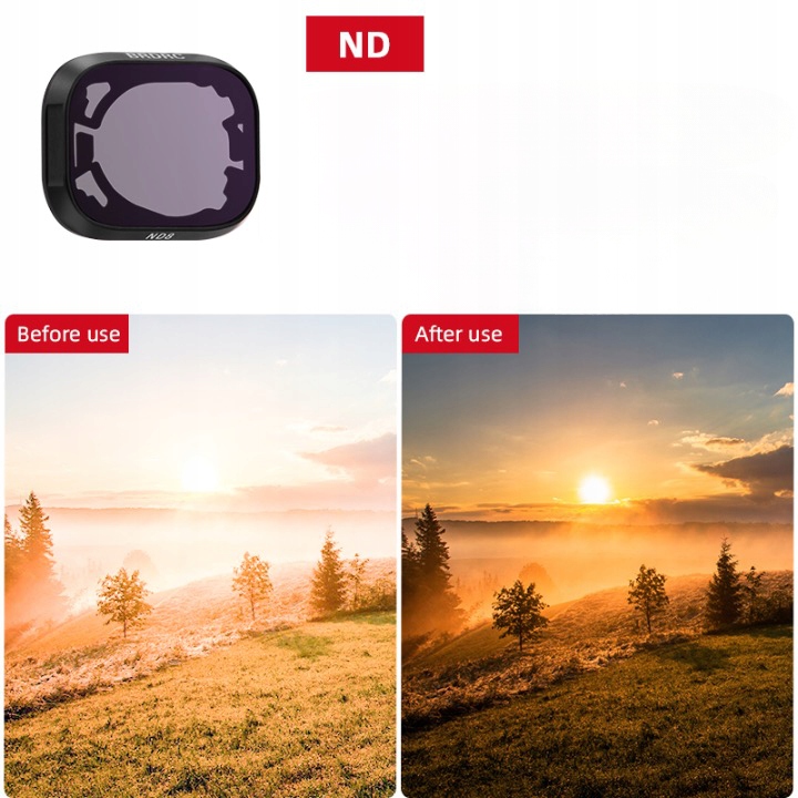 Zestaw 4 filtrów do DJI Mini 3 Pro CPL ND 8 16 32 Średnica Pozostałe