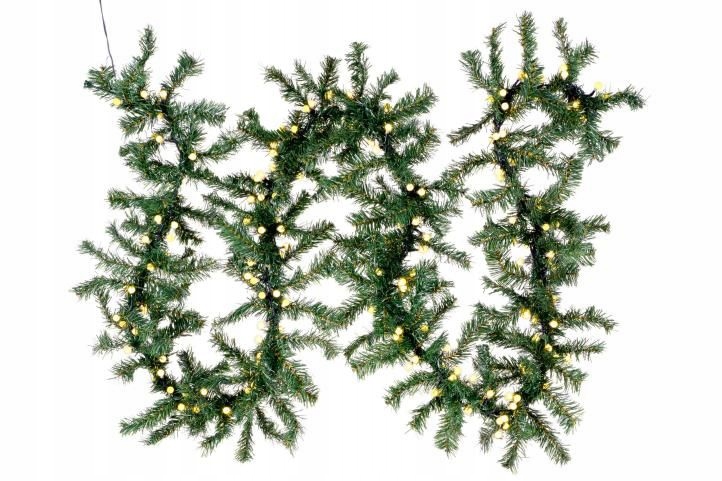 Vánoční dekorace, girlanda s osvětlením, 200 Led