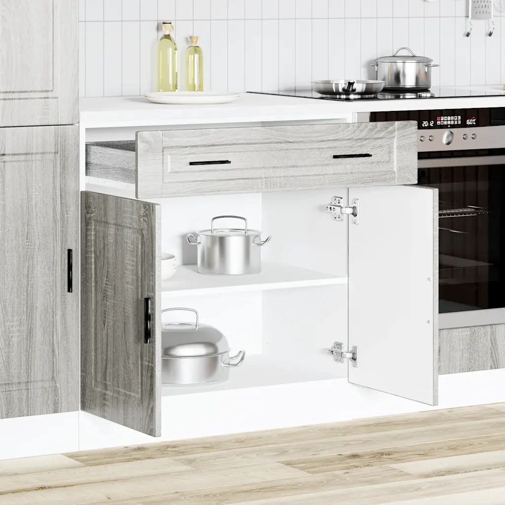 vidaXL Kuchyňská spodní skříňka "Porto" šedý sonoma kompozitní dřevo