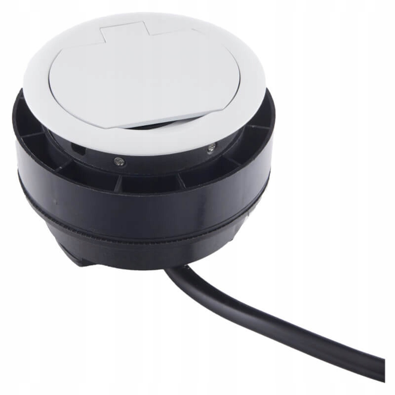 Gniazdo wpuszczane w blat Sfl Ring 230V Usb kolor biały