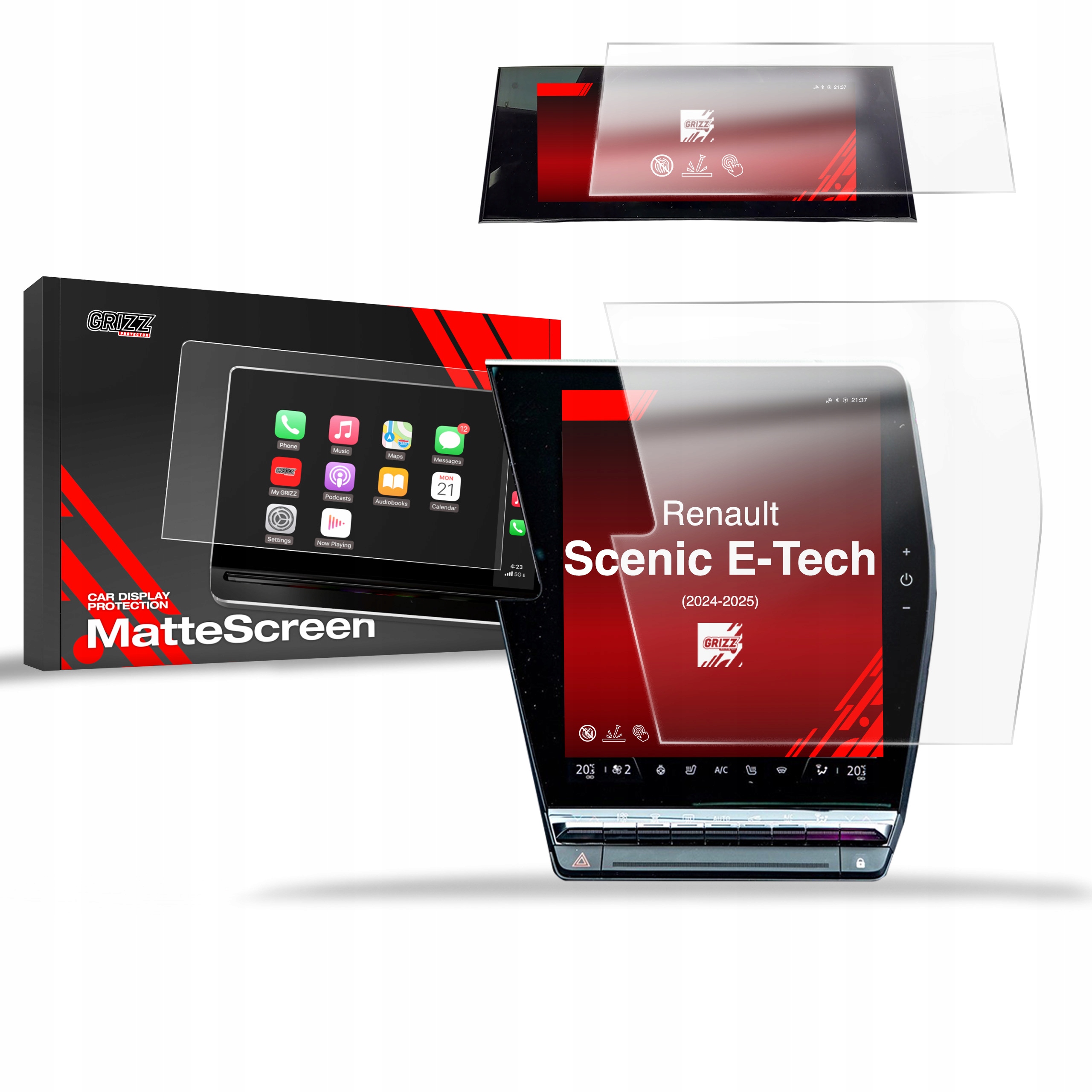 2w1 Folia Antyodciskowa do Renault Scenic E-Tech 12" (2024-2025)