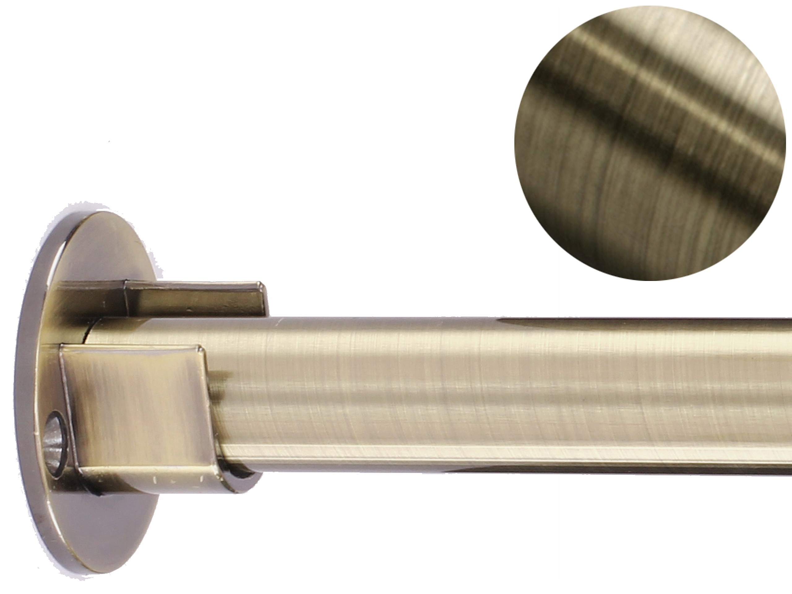 

19 mm Wspornik Boczny Ścienny do karnisza Złoty