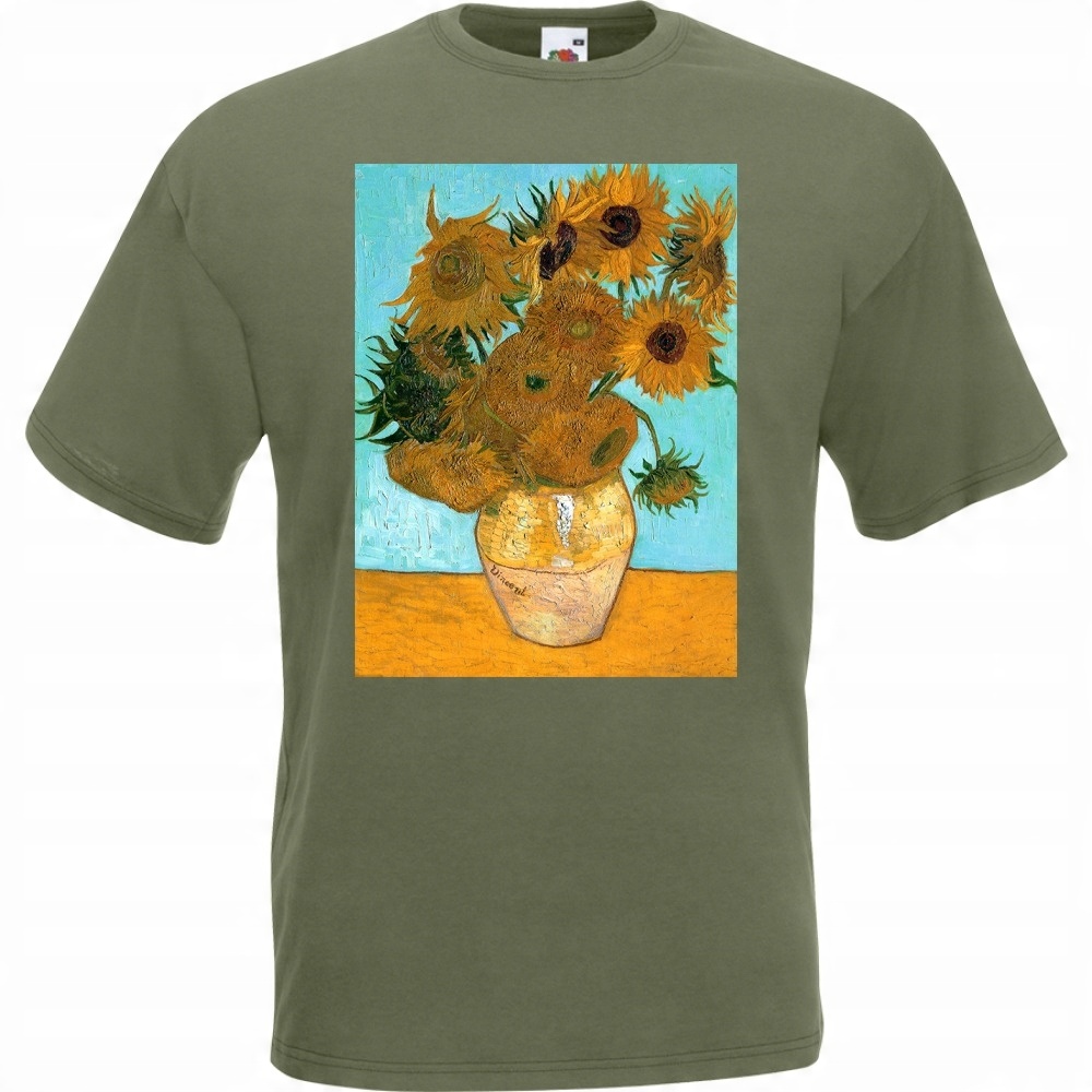 

Koszulka z nadrukiem Van Gogh słoneczniki XXL
