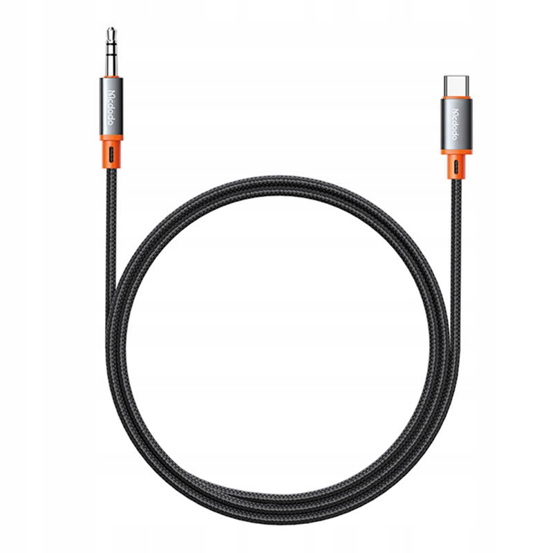 MCDODO WYTRZYMAŁY KABEL PRZEWÓD USB TYP C DO MINI JACK 3.5MM AUX 1.2M Kod producenta CA-0820