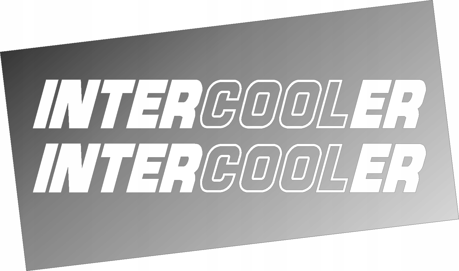 

Naklejki Intercooler 50x7 białe Scania Daf Man