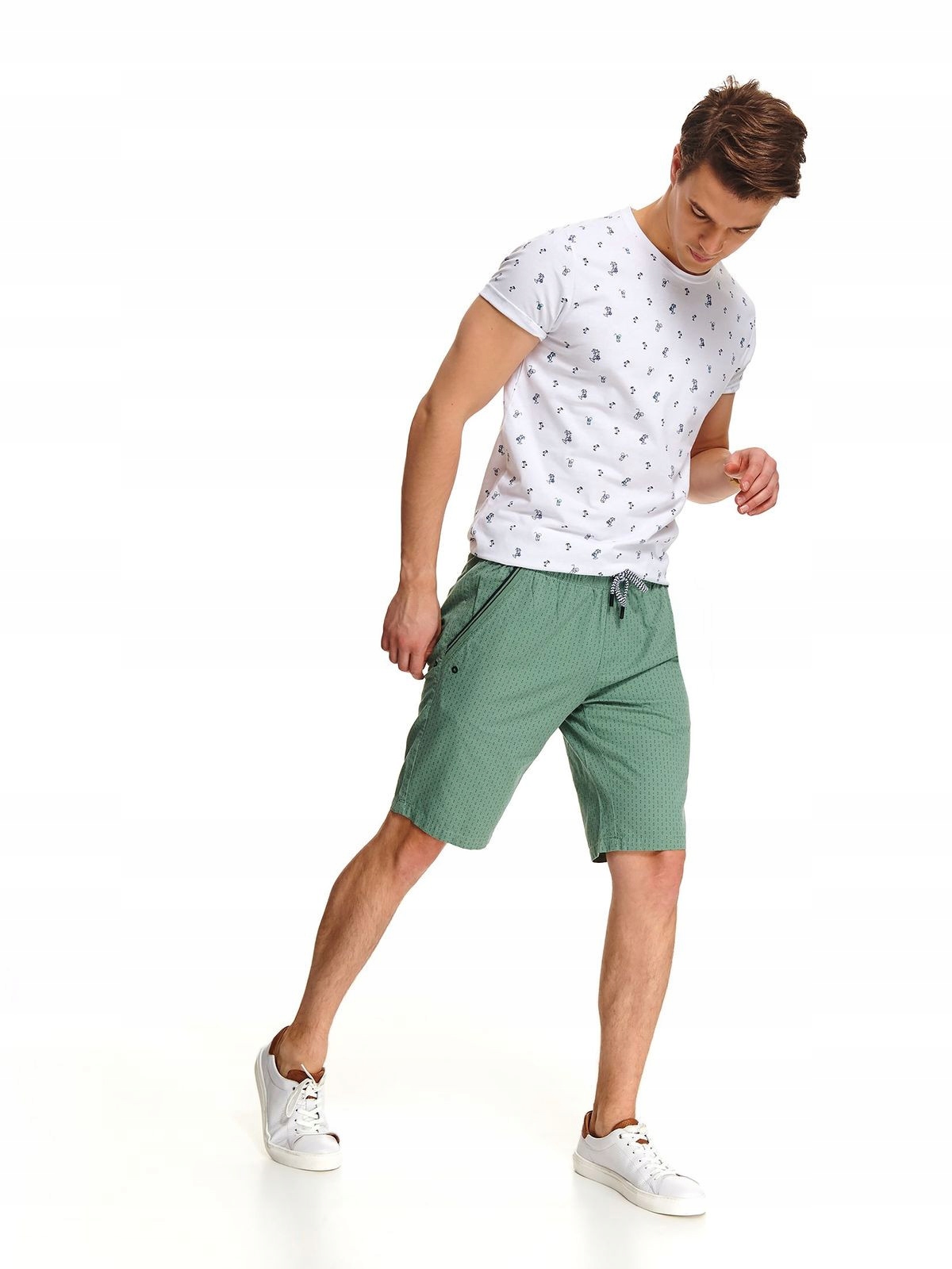 M8629 TOP SECRET ZIELONE SPODENKI SZORTY _31 Marka Top Secret