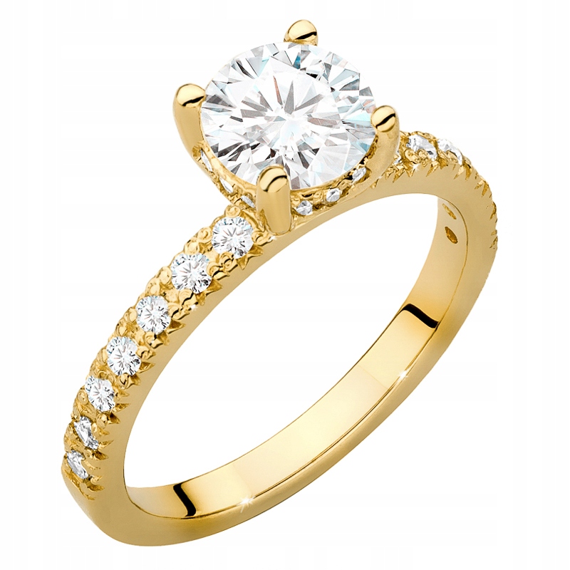 Zlatý Prstýnek ryzosti 585 s Brilianty 1,26 ct 14k