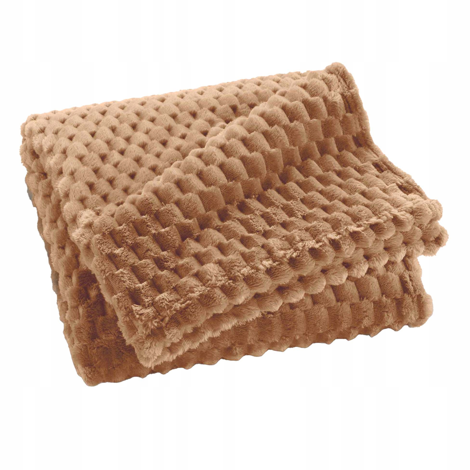 Flanelová Deka Polyester 125 X 150 CM Hnědá