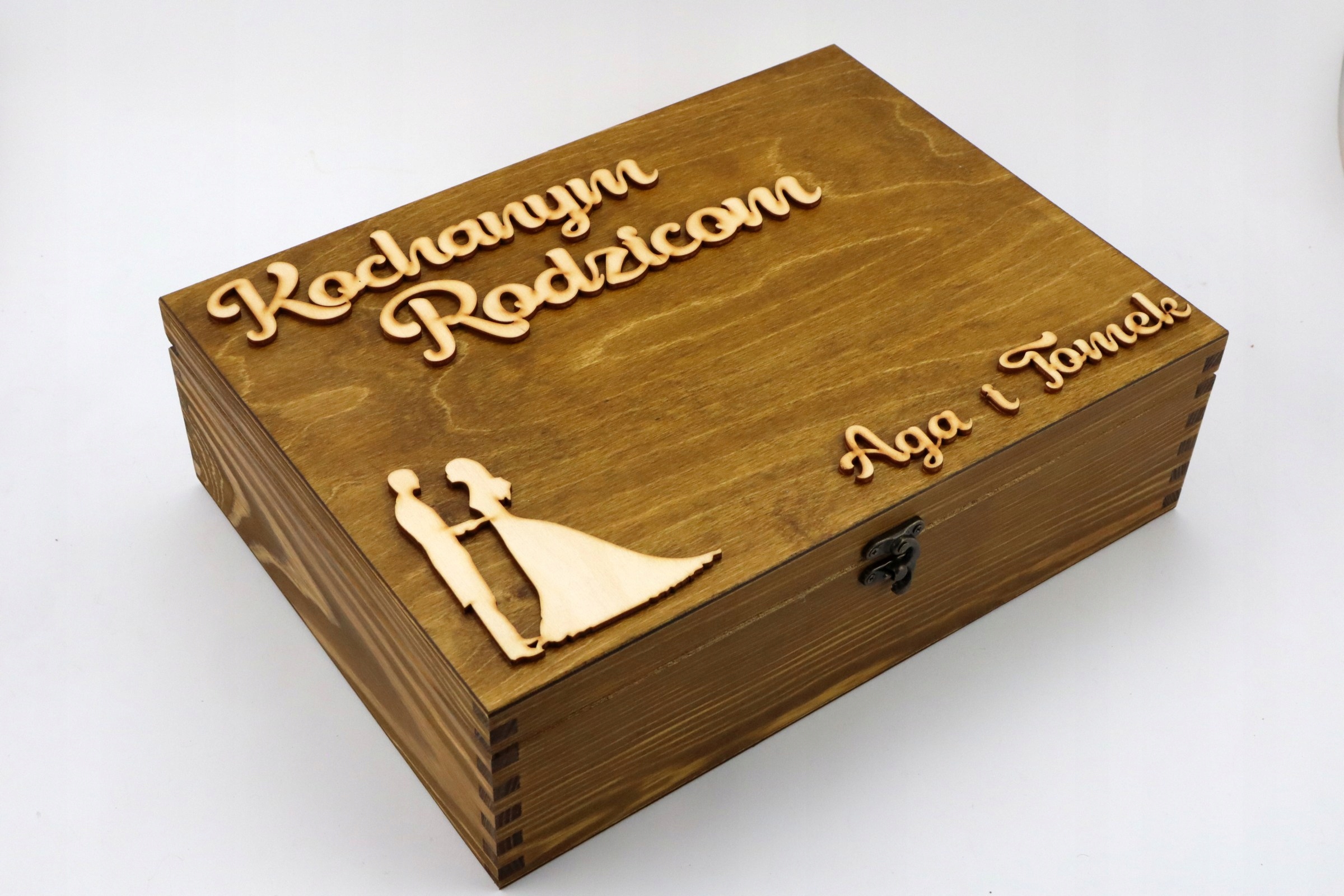 poděkování rodičům, schránka krabička