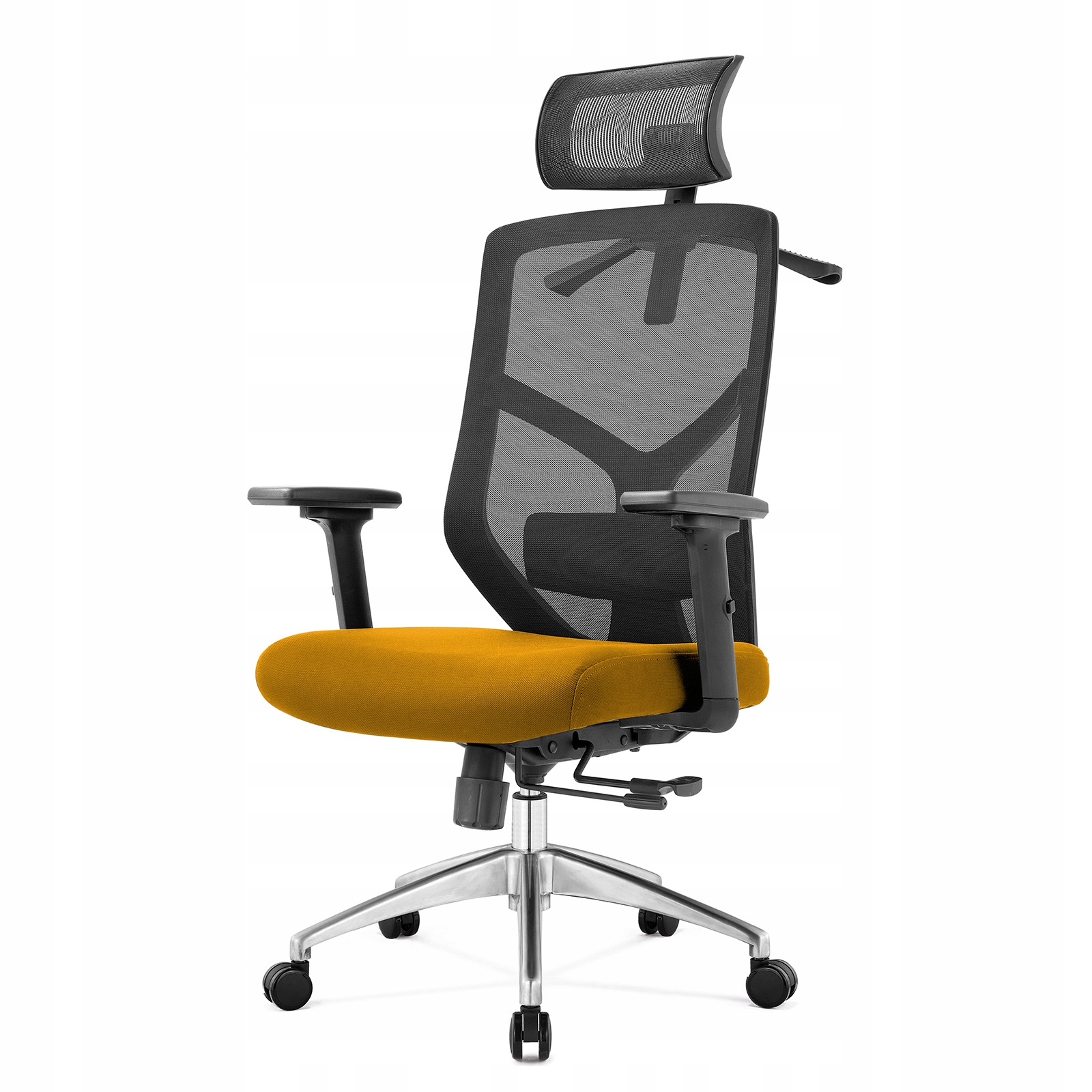Ergonomická kancelárska stolička Rosa horčicová Angel