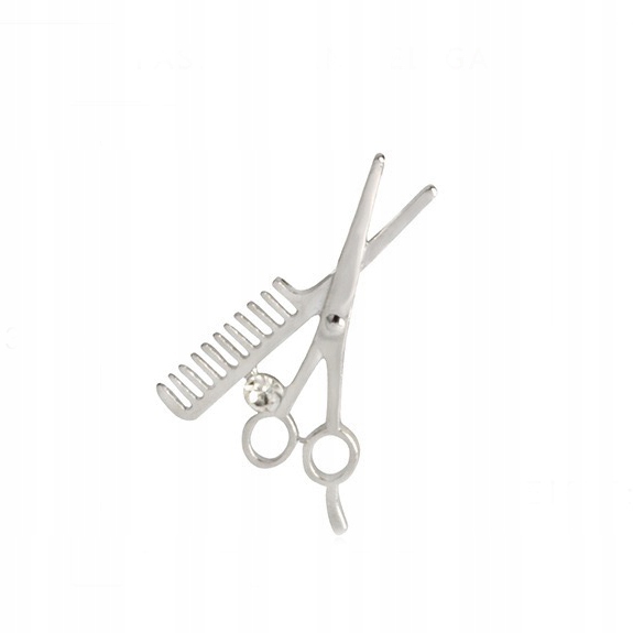 

Pinets Broszka Przypinka Nożyczki Grzebień Fryzjer