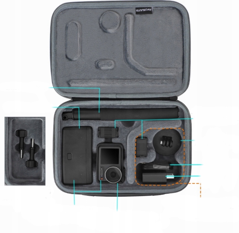Pokrowiec Futerał Etui Case do DJI OSMO ACTION 3 EAN (GTIN) 5904647813502