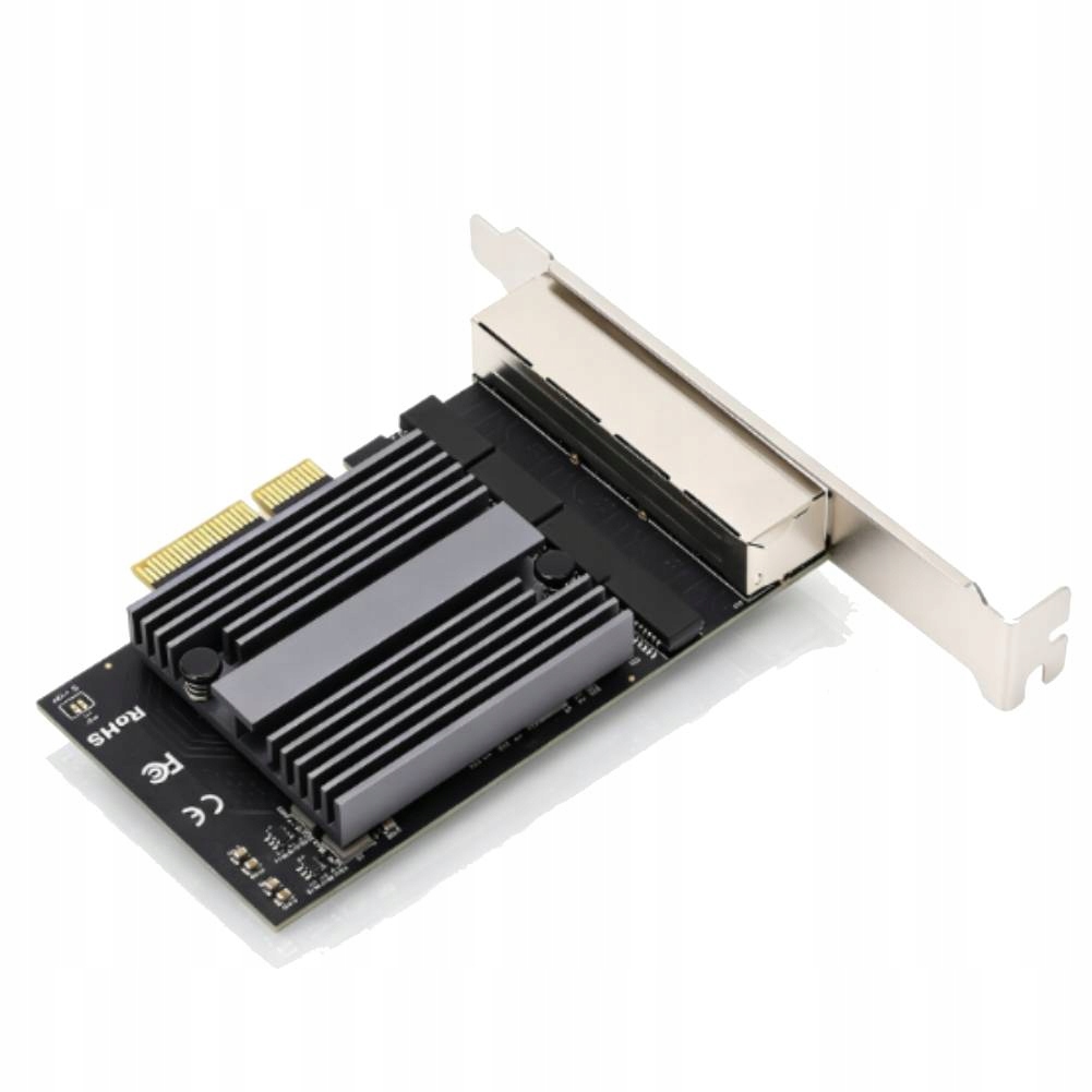 Sieťová Karta 4 Porty Gigabitová Ethernetová Karta 8 Led Indikátory 2.5G Štvorkolka RJ45
