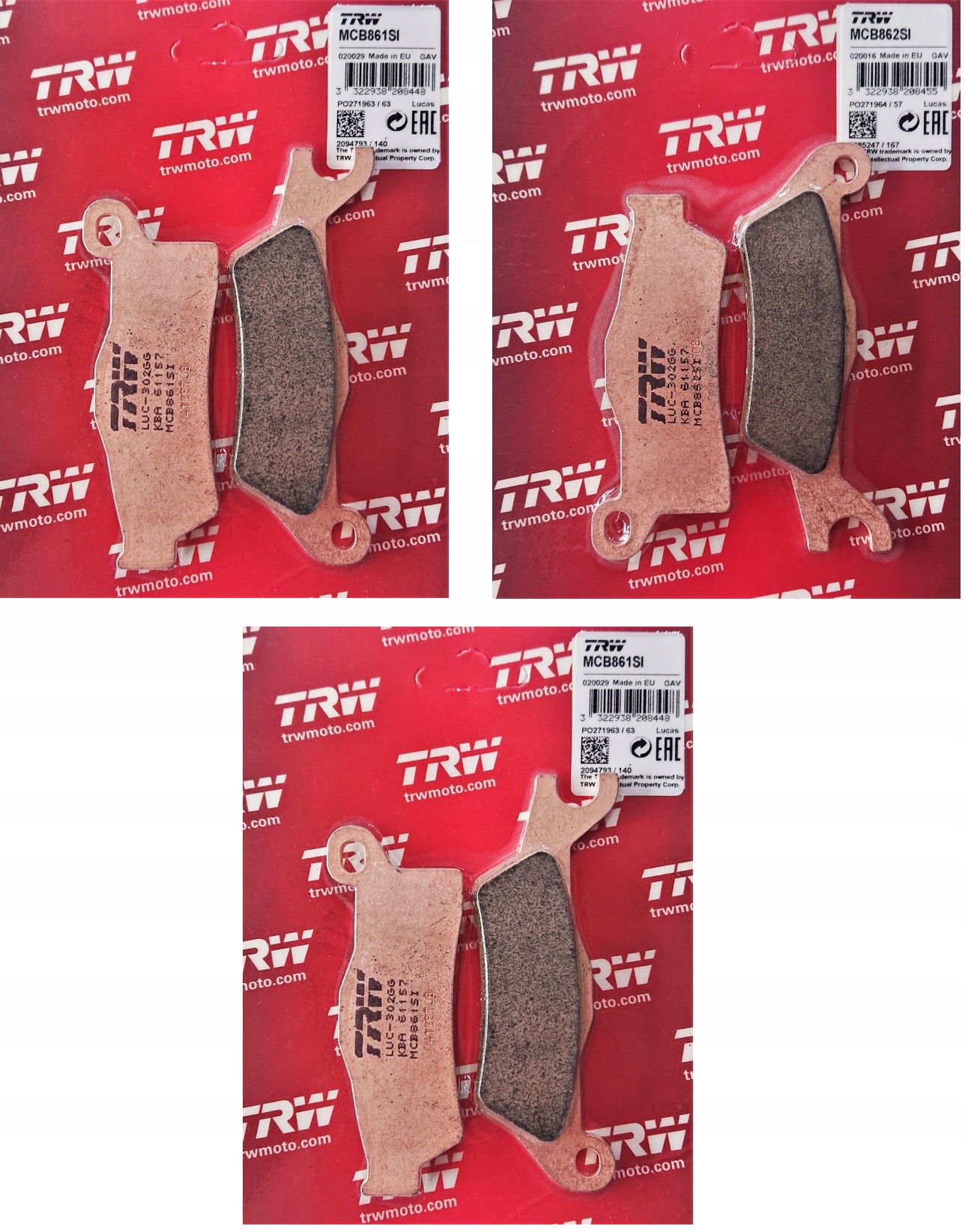

Klocki Ham Trw Atv Can-Am 1000 Outlander 13-