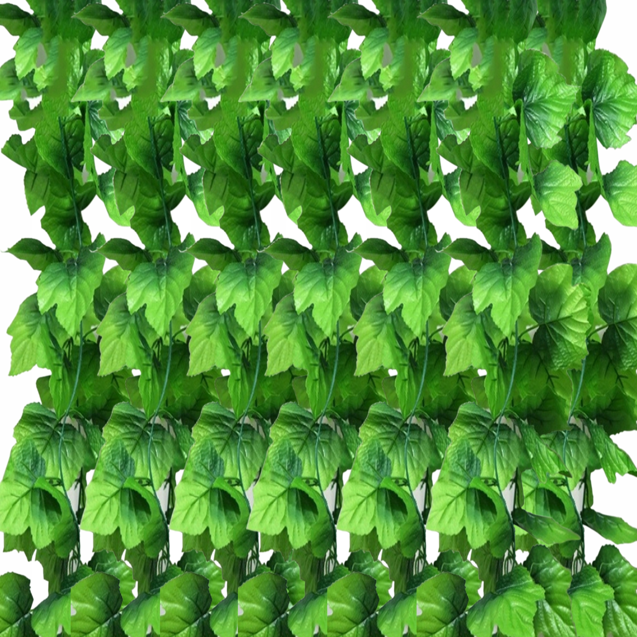 12X SZTUCZNY BLUSZCZ NA ŚCIANĘ BALKON ROŚLINA LIŚCIE WISZĄCA DEKORACJE 27M Stan opakowania oryginalne