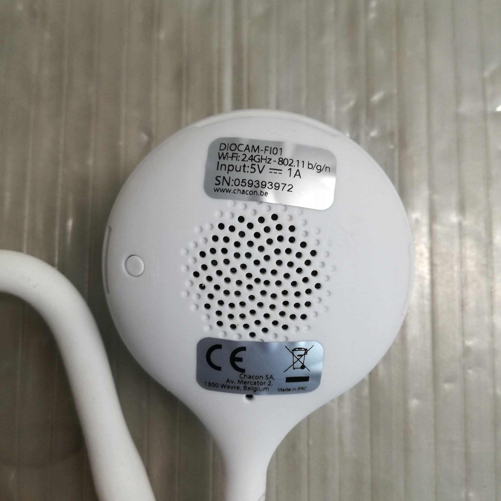 D17 Chacon DIOCAM-FI01 mini kamera HD Wifi biała Model DIOCAM-FI01