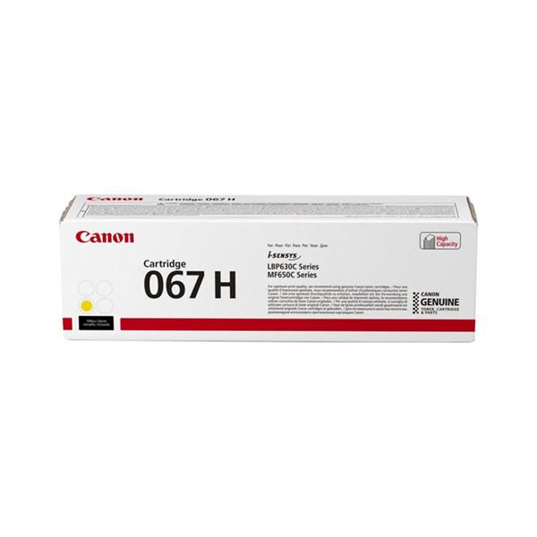 Originální žlutý toner Canon i-SENSYS LBP630C, řada MF650C (CRG067H, Crg)