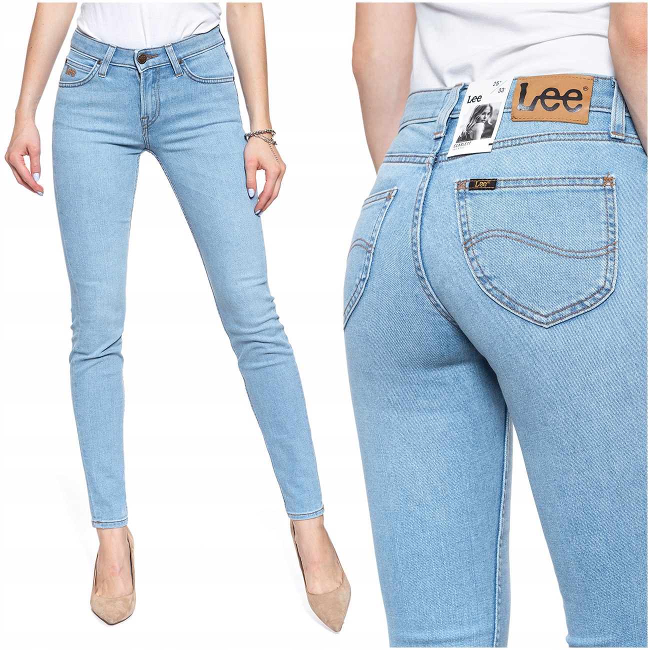 

Lee Scarlett Damskie Spodnie Jeansowe Slim W31 L33