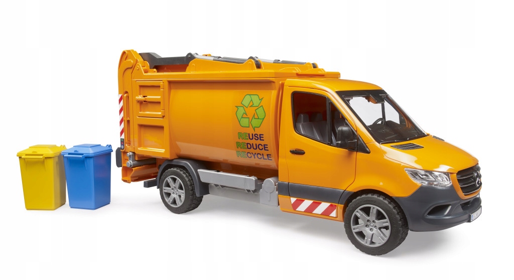 Samochód Mercedes Sprinter Miejska Śmieciarka Bruder 02682