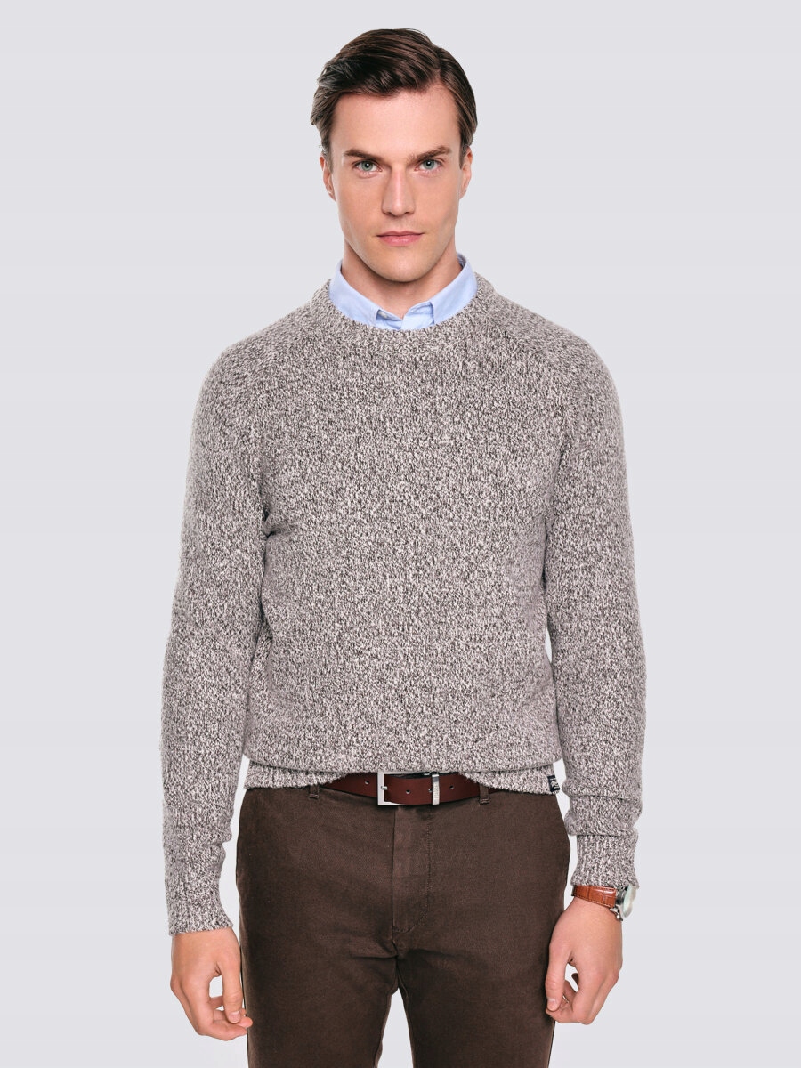 Big Star svetr hnědý kulatý, velikost XXL