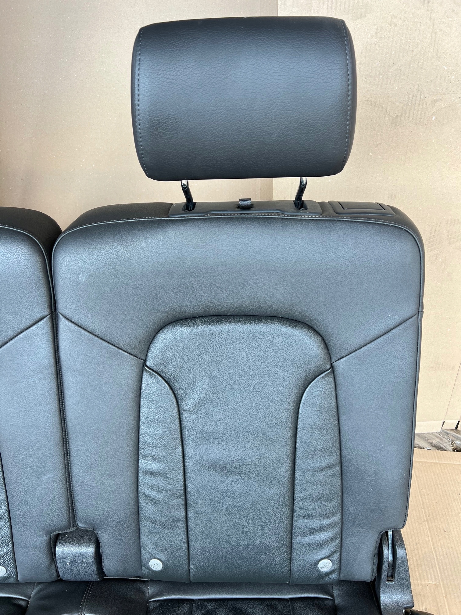 AUDI Q7 4L Sitz III 3 RZAD Leder schwarze SUPER STAN