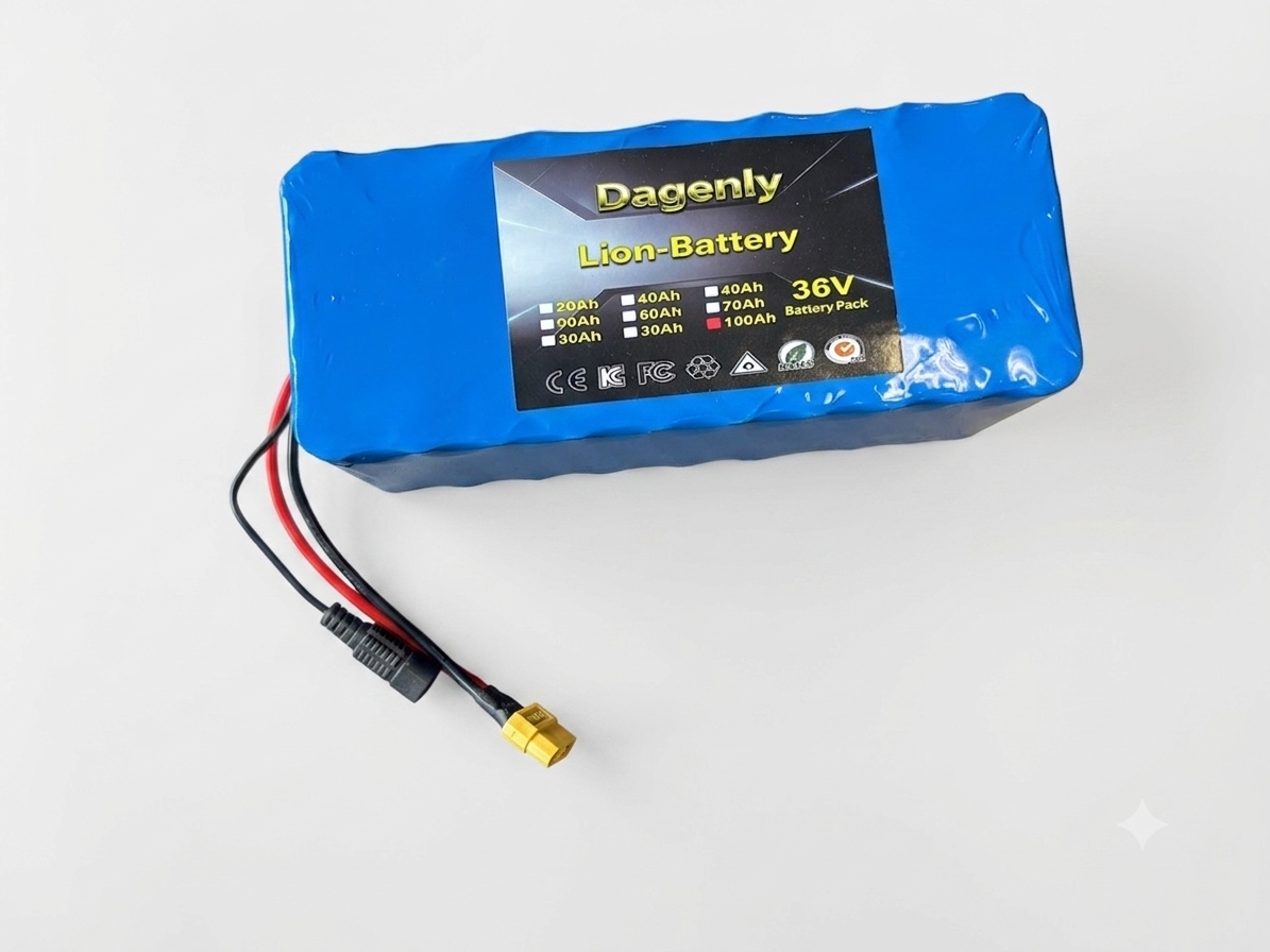 Bateria Dagenly 36v 100ah Do rowerów i hulajnóg elektrycznych