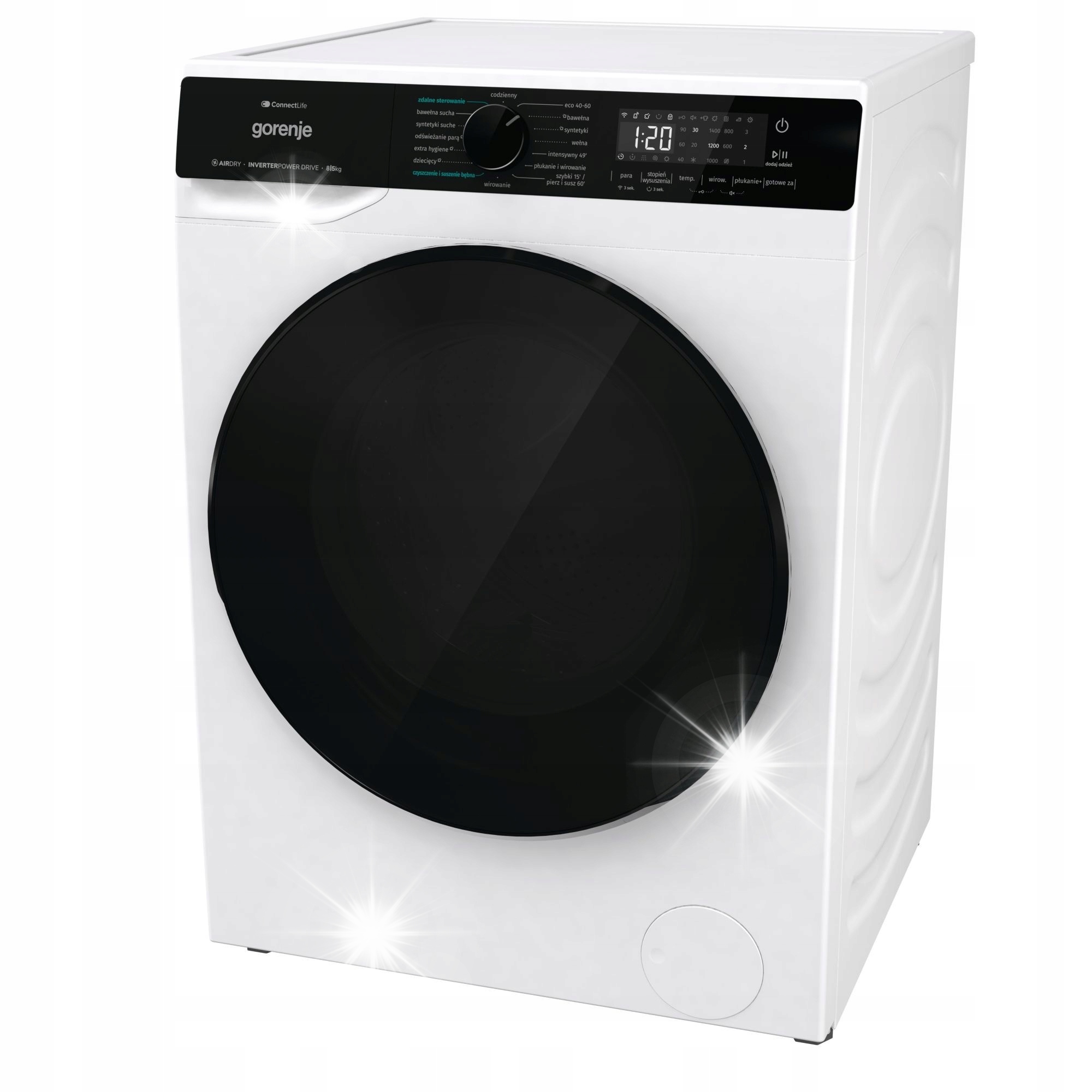 Pralko-suszarka Gorenje WD2PA854ADW/PL 8/5kg 1400 obr. ConnectLife AirDry B