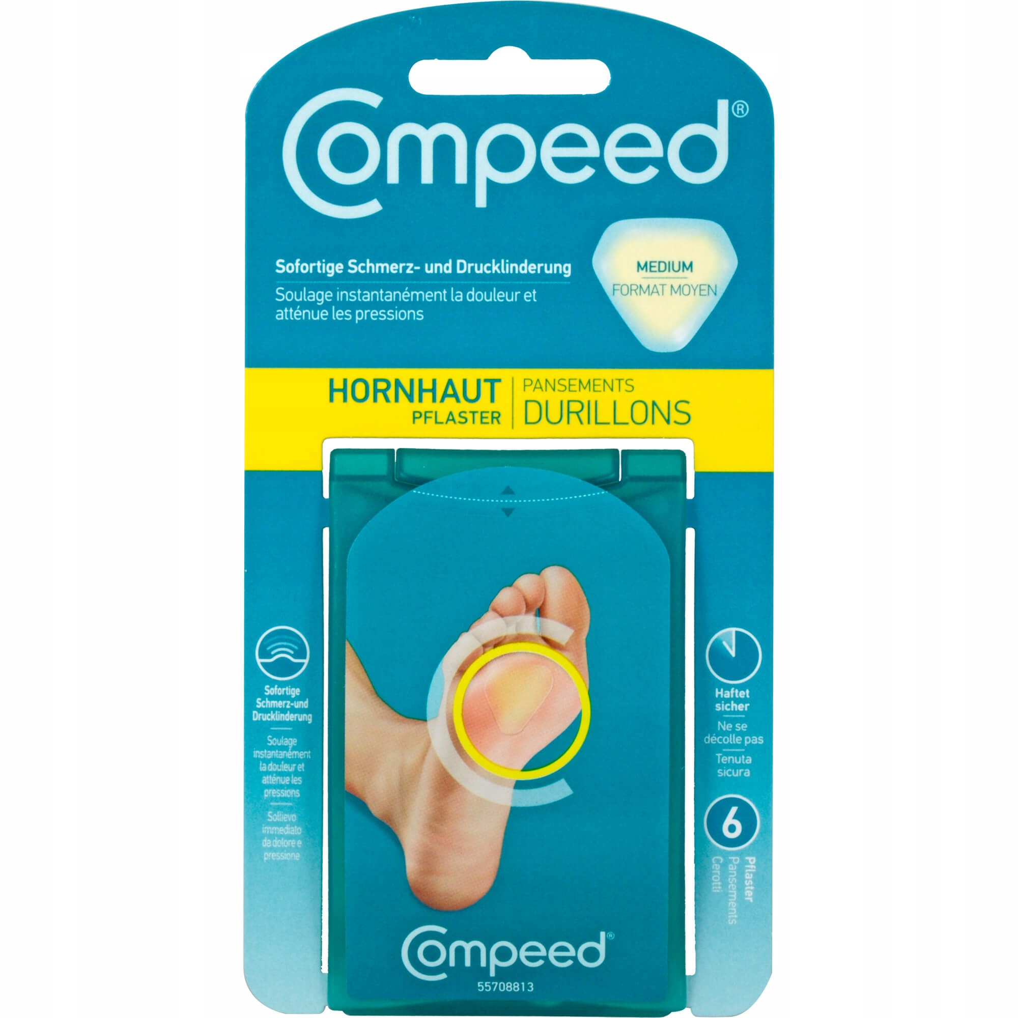 Compeed Hornhaut, 6 Sztuka Chodnik