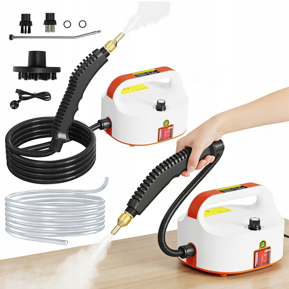 Myjka Parowa Mop Parownica Odkurzacz Parowy 2500W Zestaw Mycia Czyszczenia