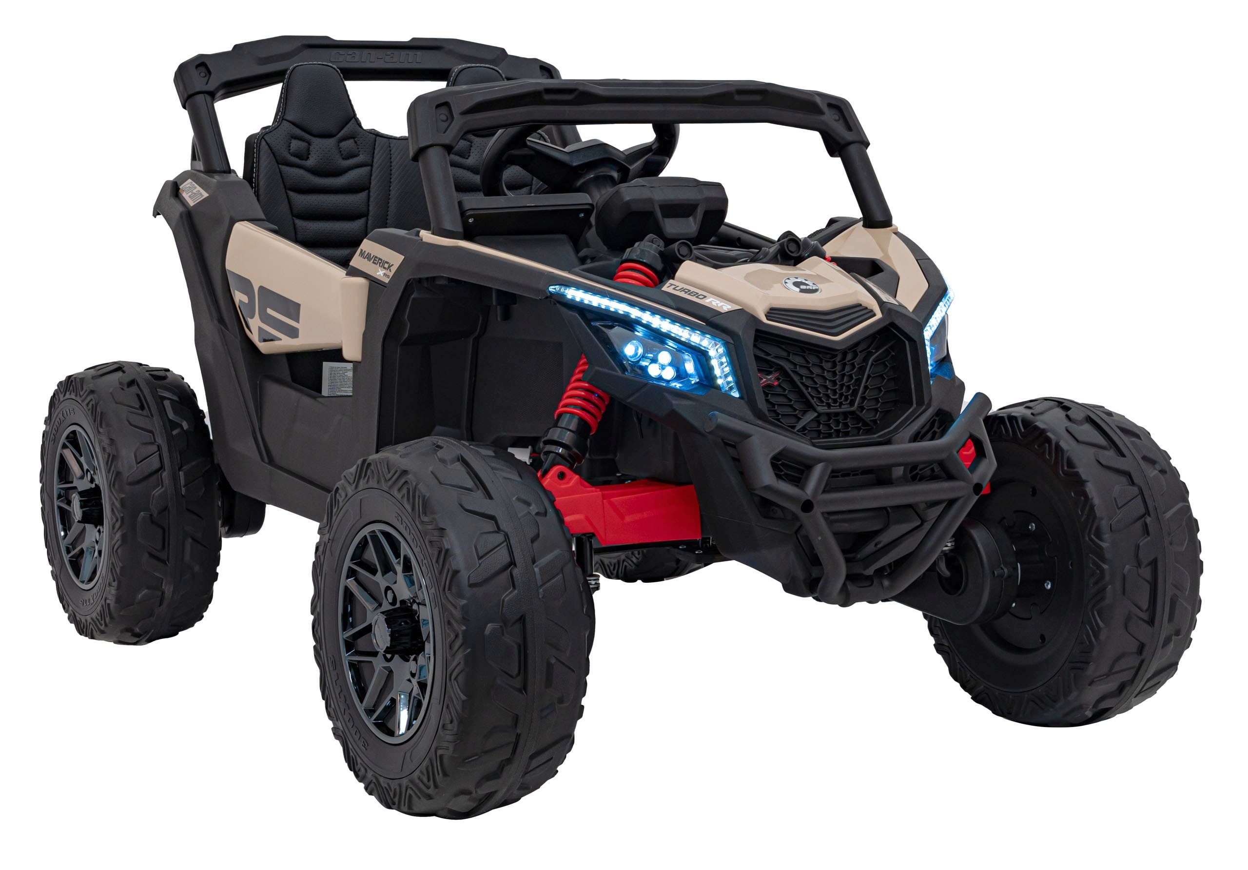 Auto Pojazd Buggy 4x4 Atv Can-am Maverick Na Akumulator 4x200W Skóra Pilot