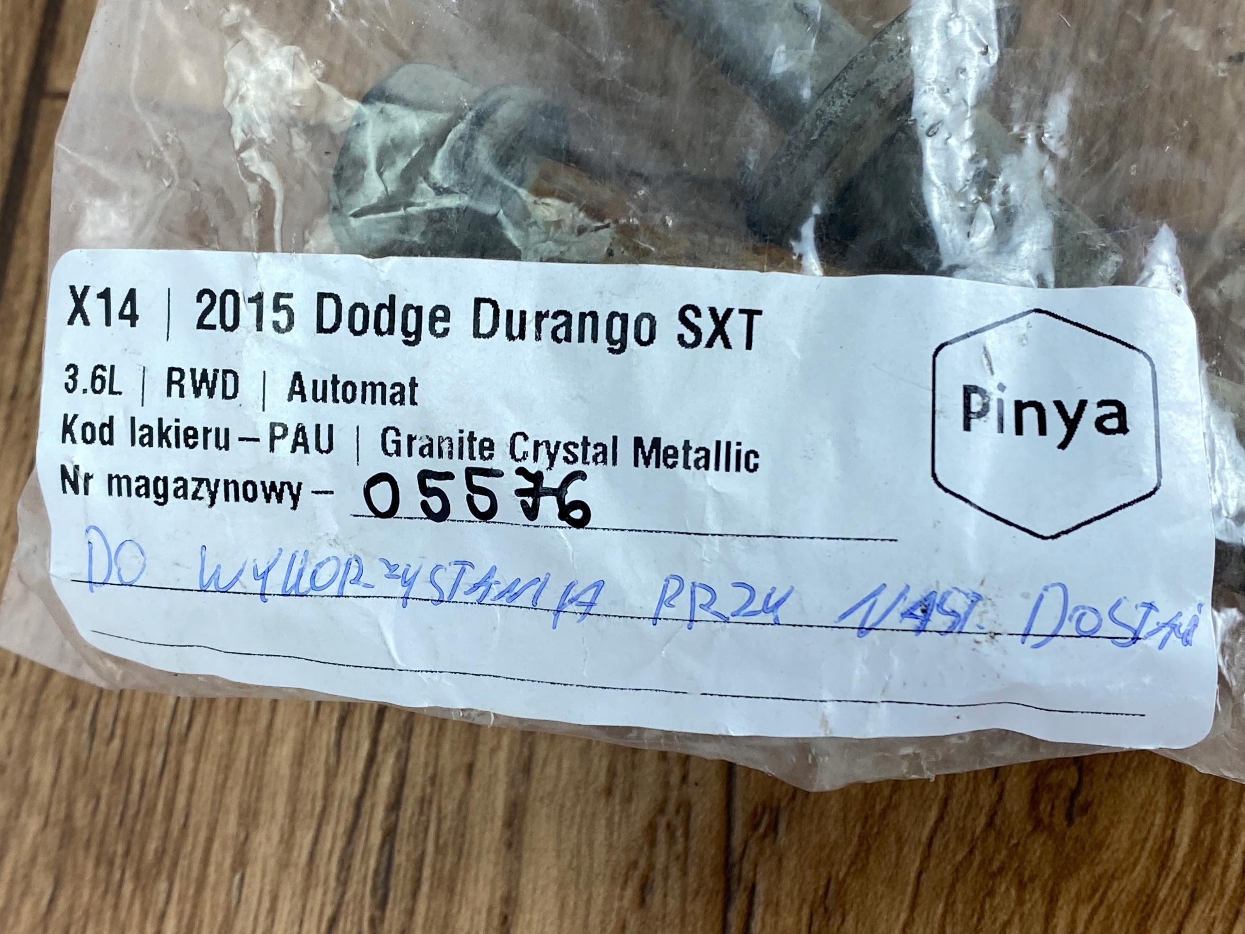 vite zbieznosci Dodge Durango 2014+ USA