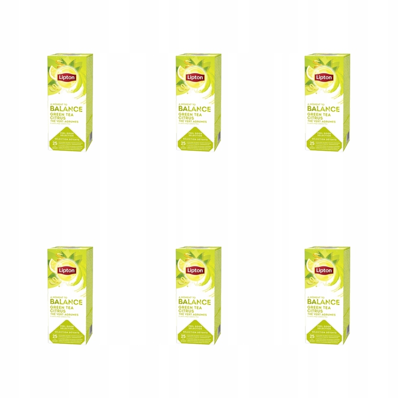 Lipton Classic Green Tea Citrus 25 kopert x 1.3g X6