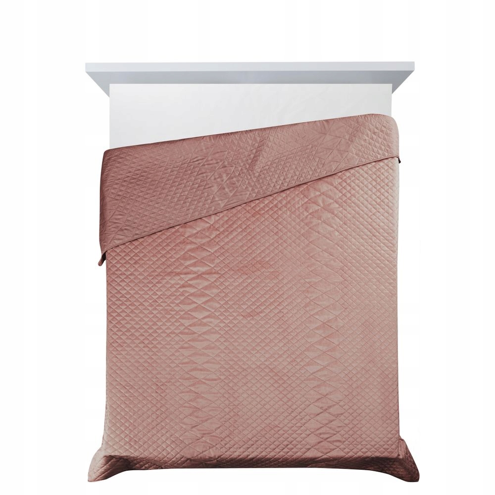 Dekorativní přehoz LUIZ-3 170x210 růžový s geometrickým vzorem