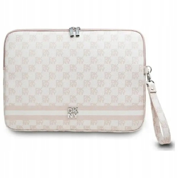 Pokrowiec na laptopa Dkny Sleeve Checkered Pattern Printed Stripes 14"