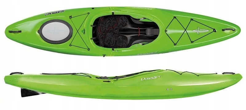 Jednoosobowy Kajak Górski Hybrydowy Katana 10.4 Dagger Whitewater Skeg