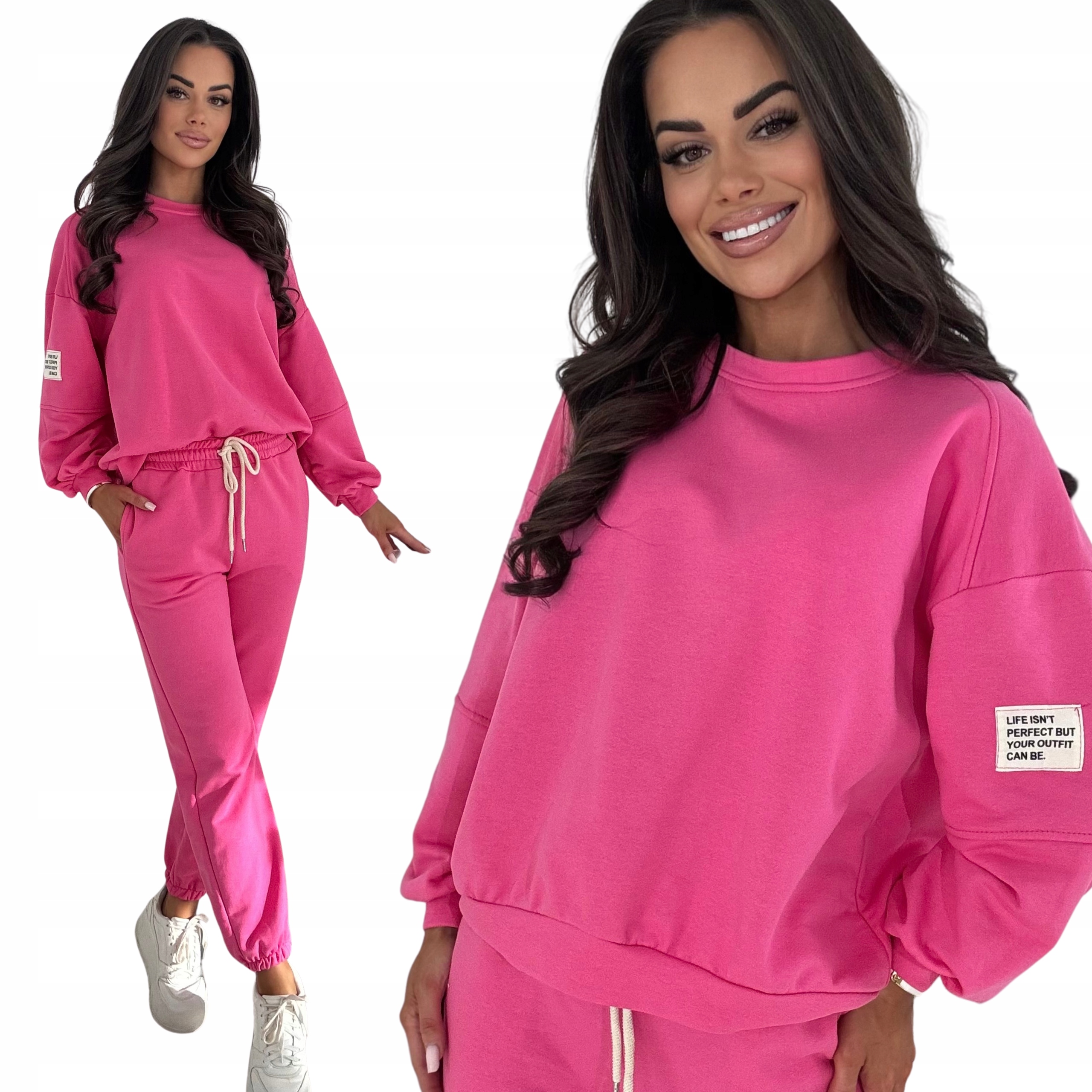 Dres Damski Komplet Zestaw Kobiecy Sport Bawełna One Size Fuks 3084