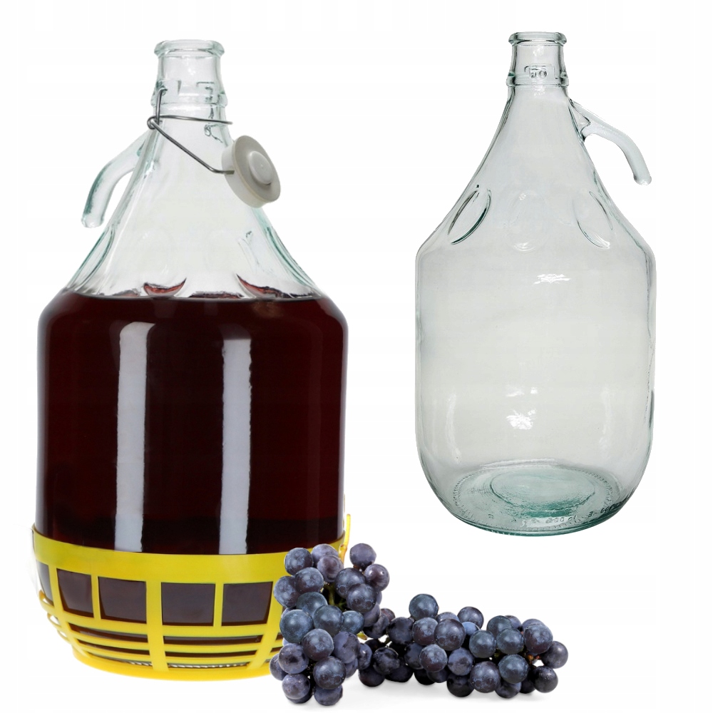 

Balon na wino szklany butelka gąsior galon 5L